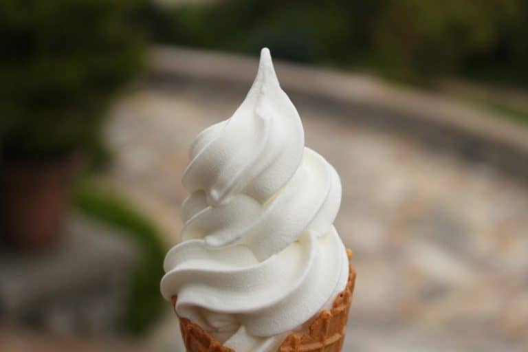 soft serve ice cream in a cone