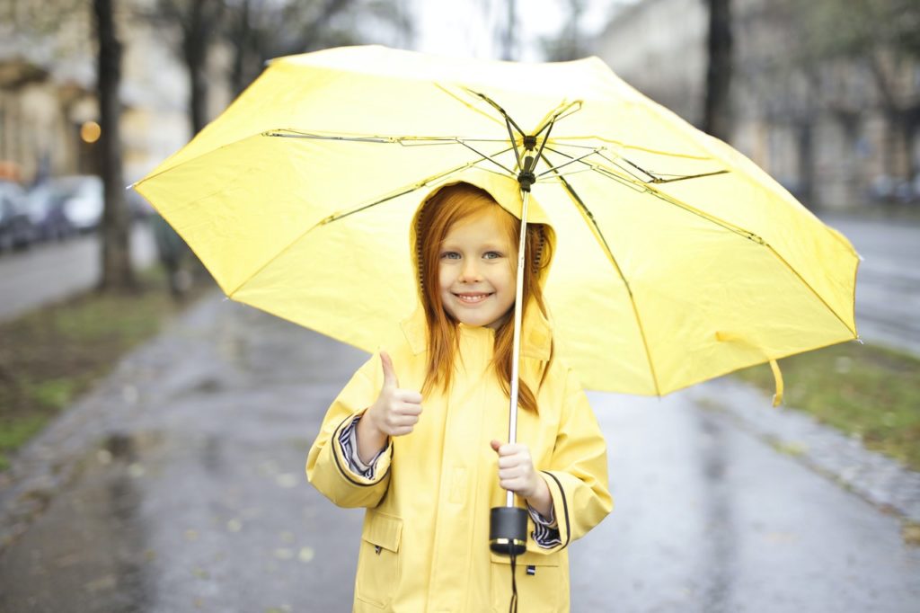 Smile in the rain